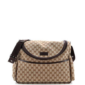 Gucci Diaper Crossbody Bag GG Canvas